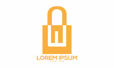 Unique shopping logo Modern and minimalist vector and abstract logo