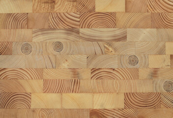 background of glued wooden blocks