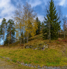 Autumn landscape in the Republic of Karelia.