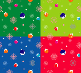 seamless decor for Christmas themed wallpaper vector