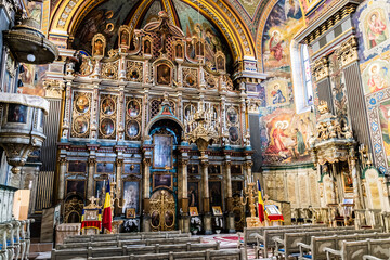 Obraz premium The Moon Church, also known as the Cathedral of the Assumption. Oradea, Romania