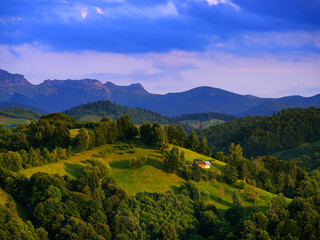 Scenic alpine landscape of Bucegi Mountains, Romania, Europe