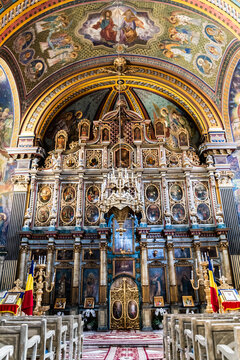 The Moon Church, also known as the Cathedral of the Assumption. Oradea, Romania