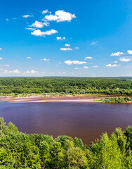 view of the river on a sunny summer day
