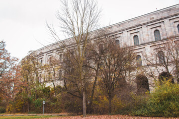 Congress Hall of Third Reich in Nuremberg, Germany. Museum of Fascism and Third Reich in Zeppelin Park. World War Two history. Nazi Party heritage. Nuremberg sightseeing. Documentary centre of Nazism  © Nataliia