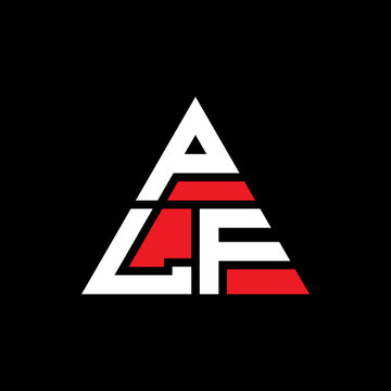 PLF triangle letter logo design with triangle shape. PLF triangle logo design monogram. PLF triangle vector logo template with red color. PLF triangular logo Simple, Elegant, and Luxurious Logo...