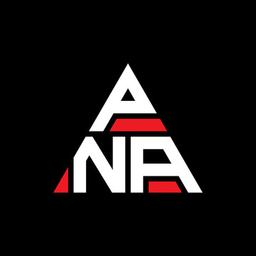PNA triangle letter logo design with triangle shape. PNA triangle logo design monogram. PNA triangle vector logo template with red color. PNA triangular logo Simple, Elegant, and Luxurious Logo...