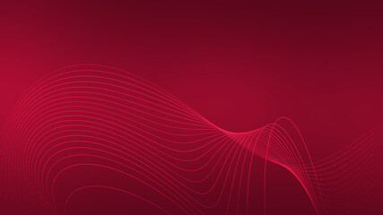 Game of lines and dots on an abstract red background. Valentine's Day concept.