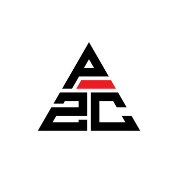 PZC triangle letter logo design with triangle shape. PZC triangle logo design monogram. PZC triangle vector logo template with red color. PZC triangular logo Simple, Elegant, and Luxurious Logo...