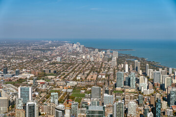 Aerial view of Chicago