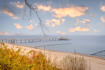 Ostsee,  wunderschöne Seebrücke Koserow auf der Insel Usedom