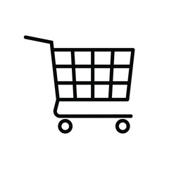 Trolley icon. Shopping cart icon.