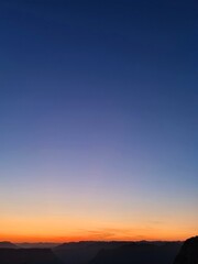 sunset in the mountains