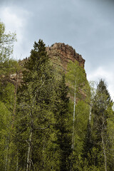 Hiking Castle Rock in the Rockies in Durango Colorado 