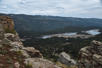 Fototapeta na wymiar Hiking Castle Rock in the Rockies in Durango Colorado 