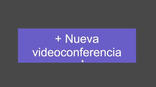 Spanish. Cursor Slides Over and Clicks New Video Meeting Business Video Conference For Job Work. Mouse Cursor Slides Over Clicking Start Virtual Conference Gathering Online on the Internet.