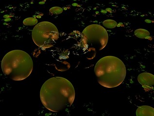 Fototapeta premium Imaginatory fractal abstract background Image