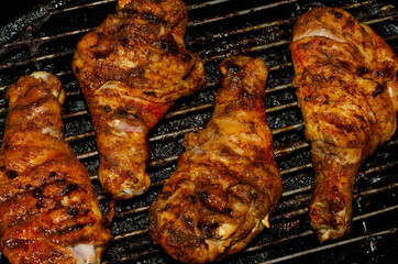 grilled chicken on grill