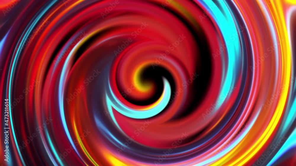 Poster abstract 3d render swirl with twisting lines in constant rotation effect. ring energy sucks in spati