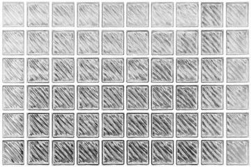 White translucent glass block wall pattern and background seamless