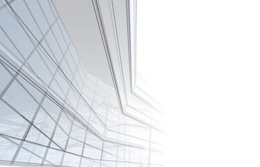 Fototapeta premium abstract architecture design 3d illustration