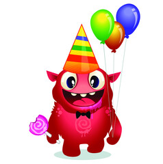 alien mascot cartoon in vector