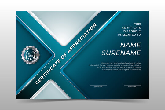 Elegant Modern employee of the month certificate 