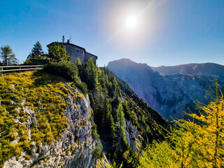 Kehlsteinhaus - Eagle's nest - famous structure on the top of the mountain Kehlstein