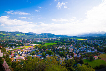 Southwest of Salzburg city, view from Hohensalzburg castle