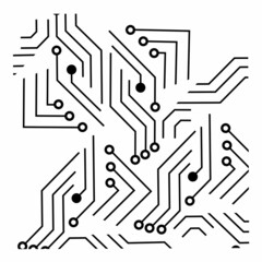 Digital Circuit Board Background Technology Illustration