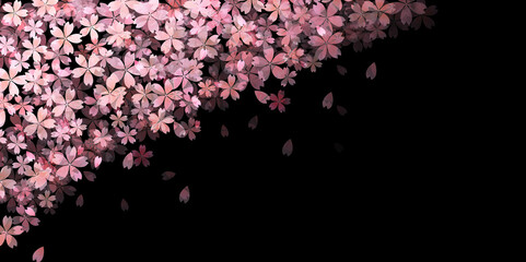 桜　和柄　春　背景  © J BOY