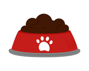 Fototapeta premium pet bowl and food