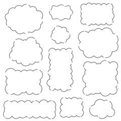 Speech bubble, speech balloon, flame,chat bubble flat line vector icon	
