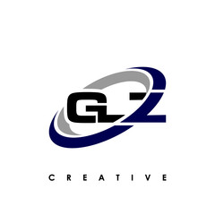 GLZ Letter Initial Logo Design Template Vector Illustration