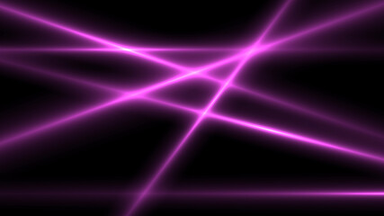 bright pink rays on black background
