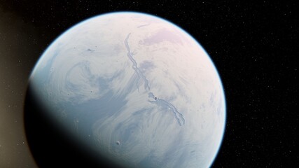 Planets and galaxy, science fiction wallpaper 3d illustration