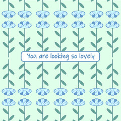 postcard pastel flowers