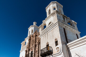 The San Xavier Del Bac Spanish Mission Near Tucson, Arizona, USA