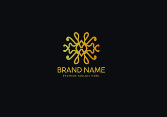 Monogram Luxury Logo Template, Logo Luxury, Logo Gold classic, Icon Logo Gold luxury, Branding