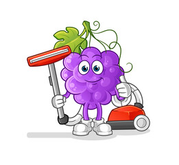 grape clean with a vacuum . character vector