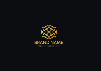 Monogram Luxury Logo Template, Logo Luxury, Logo Gold classic, Icon Logo Gold luxury, Branding