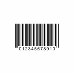 barcode icon, barcode vector sign symbol