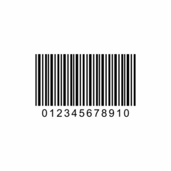 barcode icon, barcode vector sign symbol