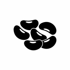 red beans icon, red beans vector sign symbol