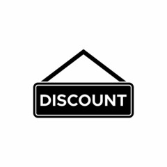 discount label icon, discount label vector sign symbol