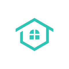 Home Cleaning Hexagonal Logo Template Design Vector Design illustration