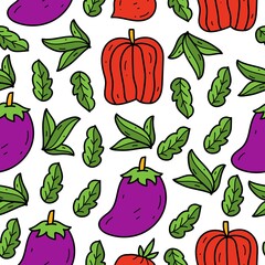 Vegetable pattern designs illustration for clothing, wallpapers, backgrounds, posters, books, banners and more
