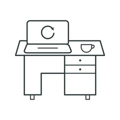 Laptop icon vector design templates on white background