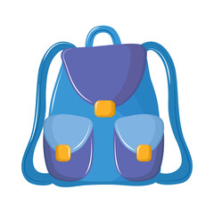 backpack cartoon icon