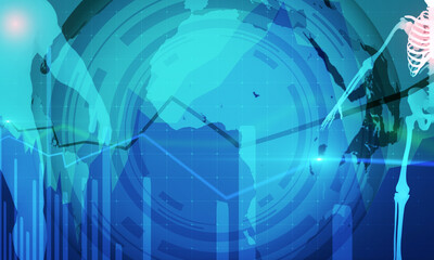 Medical analytical technology of the future concept